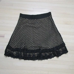Max Studio Skirt Small Black Lace Cottagecore Victorian Whimsigoth Coquette - Picture 1 of 11
