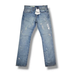 Gap Slim Blue Paint Splatter Soft Flex Low rise denim Jeans Men's Youth 28 x 30 - Picture 1 of 8