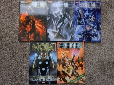 Marvel Cosmic Annihilation TPB Lot (5 Books) - Image 1 of 4