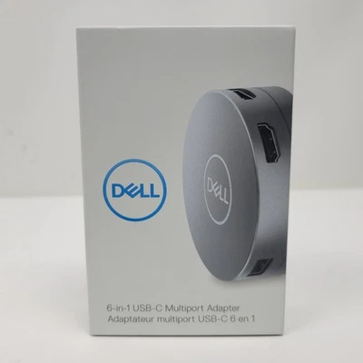 Estación de acoplamiento adaptador multipuerto Dell 6 en 1 USB-C DA305 T3WX8 Foto 1 de 4