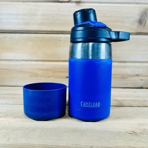 Botella de agua aislada CamelBak 12 oz azul conducto con parachoques de silicona Hydro Frask - Imagen 1 de 5