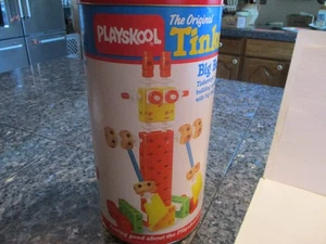 1986 Playschool Tinker Toy Set 109 pieces with Instructions. - Picture 1 of 4