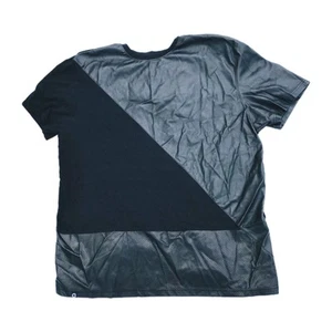 Camisa Akademiks Jeans Hombres M Negra Fx Cuero Malla 5xl Big Hip Hop Años 90 Y2k Patinador - Imagen 1 de 8