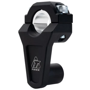 Tusk 2" Pivoting HandleBar Risers 7/8" Bar Clamp to 7/8"or 1 1/8" - Black - Picture 1 of 13