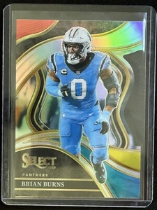 Brian Burns- 2023 Select Club Level Red/Yellow  Die-Cut Prizm #295 Panthers - Picture 1 of 2