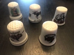 14 Thimble Lot Assorted - States Collector Souvenir - Picture 1 of 3
