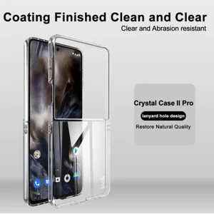 Imak For Samsung Galaxy Z Flip7, Transparent Crystal Shell Case (Upper + Lower) - Picture 1 of 6
