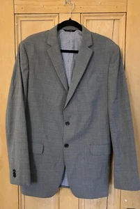 Banana Republic Mens Tailored Fit Two Button Blazer Jacket Size 42R Gray SP EXC - Picture 1 of 12