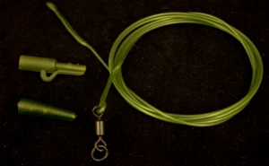 3 x CLIPS DE PLOMO FLEXIBLES GIRATORIOS Y TRANS LÍDERES SEGUROS FLUOROCARBONO VERDE MOD - Imagen 1 de 3
