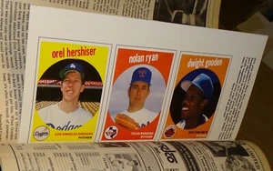 Revista de tarjetas de béisbol 1989 (5 números) con 30 insertos de tarjetas (estilo Topps 1959) - Imagen 1 de 13