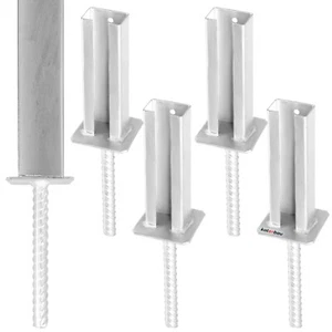 Soporte de poste KOTARBAU® para hormigonado para postes de valla manguito de ... - Imagen 1 de 28