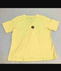 Camisa de verano Drapers & Damons de manga corta con botón de carcasa 1 X amarilla amarilla NUEVA - Imagen 1 de 4