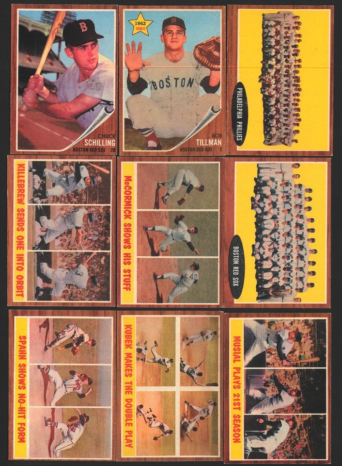 1962 Topps Series 4 284-370 VG/EX-NM/MT Updated 6/12 High End Raw cards - Image 1 of 1
