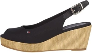 Tommy Hilfiger ICONIC ELBA Schwarz Gr. 41 Damen Sandalen UVP:89,90€ (S/483) - Bild 1 von 9
