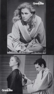 KATHLEEN TURNER - MATTHEW RHYS - 2 x Werbepostkarten THE GRADUATE 2000 - Bild 1 von 2