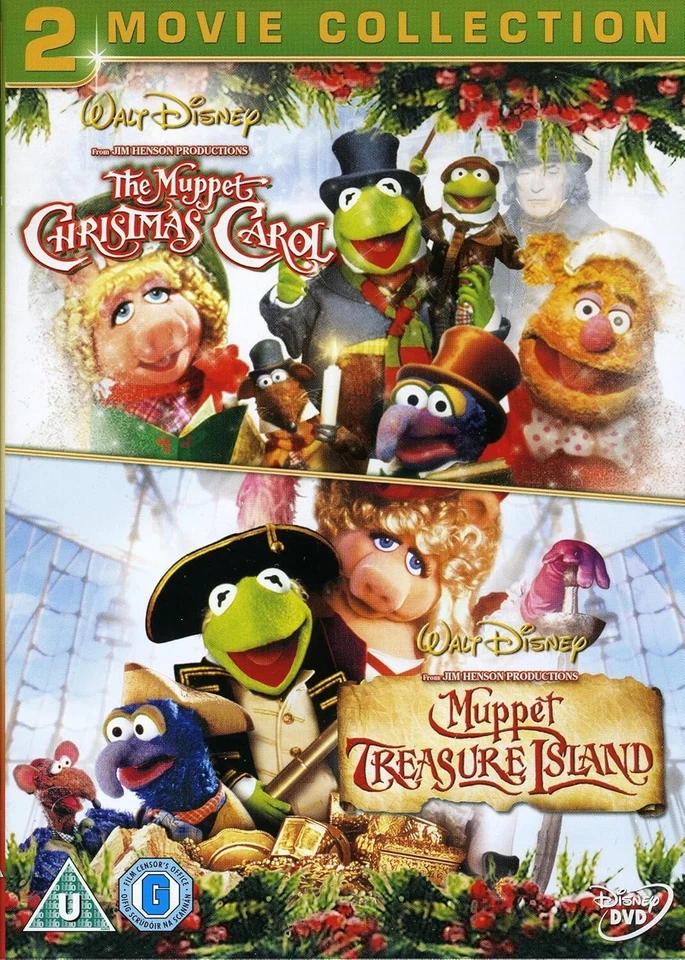 Walt Disney The Muppet Christmas Carol/treasure Island 2 Movie DVD Collection