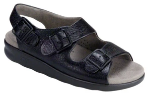 Sandalo rilassato SAS nero, scarpe da donna, molte taglie e larghezze - Foto 1 di 4
