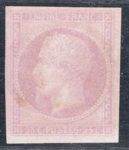 France Napoleon 1853 Proof Essay 25c. Dull Pink Mint No Gum No Thins - Picture 1 of 1
