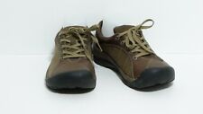 KEEN Presidio Leather Lace-Up Oxford Shoes Brown Nubuck Hiking Women's 8 US EUC