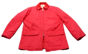 Giacca da caccia vintage Ted Williams Sears Roebuck rossa isolata grande 42 - Foto 1 di 15