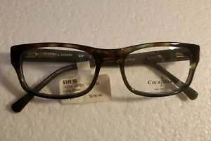 COLE HAAN CH234 Eyeglasses Frame 52-18-140 Green Tortoise Fade - Picture 1 of 9
