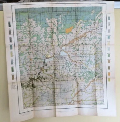 Antique Map 1912 Montgomery County Indiana Crawfordsville Darlington #13096 - Image 1 of 4