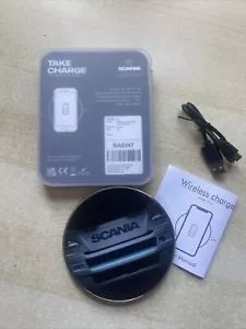 Scania Wireless Light Up Phone Charger Pad USB Power Cable - Picture 1 of 3