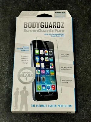 *NEW* BodyGuardz Pure Tempered Glass Screen Protector For iPhone 5/5s/5c - Image 1 of 2