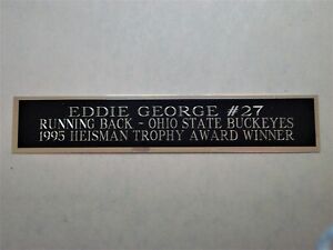 Eddie George Ohio State Buckeyes Nameplate For A Football Photo Plaque 1.25 X 6"
