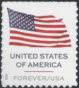 US Briefmarken 2025 Forever Scott #6016 U.S. Flaggen, einzeln - Bild 1 von 1