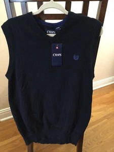 Men’s Brand New With Tag’s Chaps V-Neck Sweater Vest. Size Medium. - Picture 1 of 6