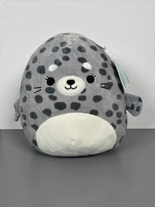 Original Squishmallows Isis the Gray Spotted Seal Kellytoy Plush Squishdate 2020 - Picture 1 of 12