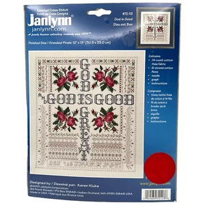 God is Good Janlynn Counted Cross Stitch Kit 72-113 Karen Kluba Religious NEW - Picture 1 of 6