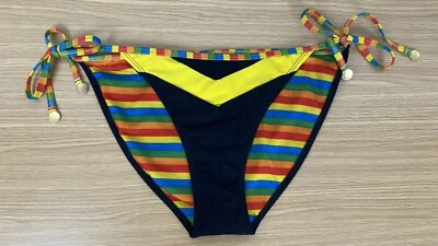 Mujer Coogi Natación Una Pieza Traje De Baño Parte Inferior Jamaicano Grande Amarillo Negro Y2K De Colección Foto 1 de 4