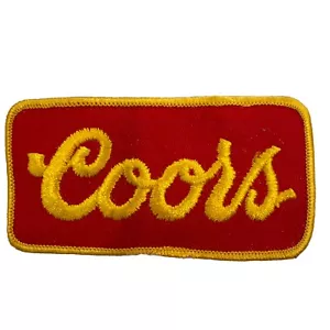 Vintage 80s Coors Beer Uniform Unused Iron On Sew On Patch 3.5”x2” NOS - Picture 1 of 2