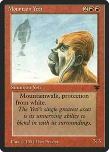 Mountain Yeti PL Legends MTG Magic the Gathering Red English Card - Picture 1 of 1