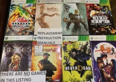 X BOX 360 - Replacement Instructions -  NO GAME - FREE  UK Postage - - Image 1 of 4