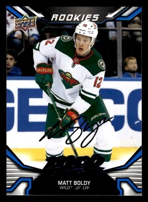 2022-23 Upper Deck MVP #222 Matt Boldy Blue Script - Image 1 of 2