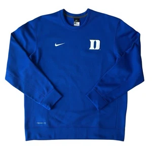 Duke Blue Devils Nike Therma Fit Sweatshirt Mens XL Blue Team Issue PE 334 - Picture 1 of 10