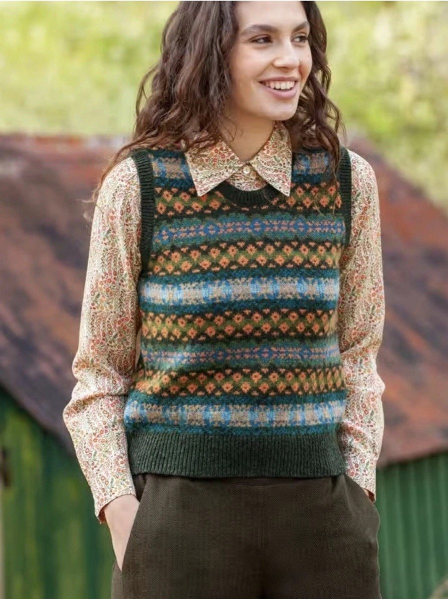 Fair Isle Vest Sleeveless Sweaters for Women for sale - eBay Fair Isle Vest Sleeveless Sweaters for Women for sale - eBay