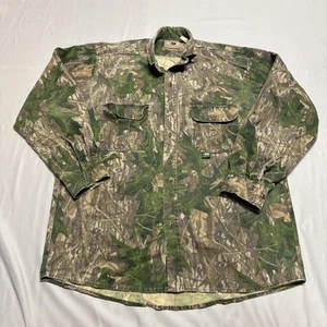 Camisa De Colección Mossy Oak Hoja Sombra Manga Larga Abotonada Hecha en EE. UU. Talla XL - Imagen 1 de 13