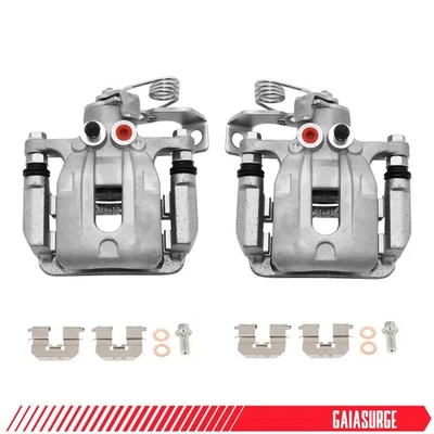 Rear Left and Right Disc Brake Calipers with Bracket for Hyundai Elantra Coupe - Image 1 of 4