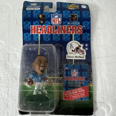 Boneco NFL Headliners Steve McNair # 9 QB Houston Oilers 1996 futebol 3" novo - Imagem 1 de 2