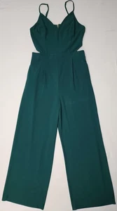 GB Gianni Bini Mono Verde Mujer Pierna Ancha Recorte Cuello en V Sin Mangas XL - Imagen 1 de 13