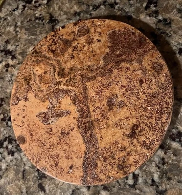 "Remache redondo Waterstone INC piedra de mármol natural de 8"" de grosor de 0,75"""  Foto 1 de 4