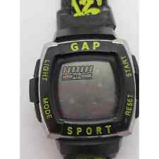 GAP sport digital watch Multi function face with bright green accents Sold as is