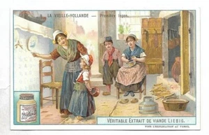 Première leçon -- La vieille Hollande - Chromo Liebig - Trade card - Picture 1 of 2