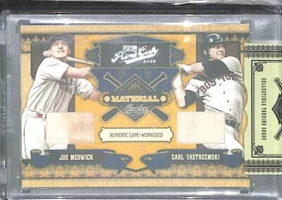 2008 Playoff Prime Cuts Uncirculated Dual Relic #10 Joe Medwick Carl Yastrzemski - Image 1 of 2
