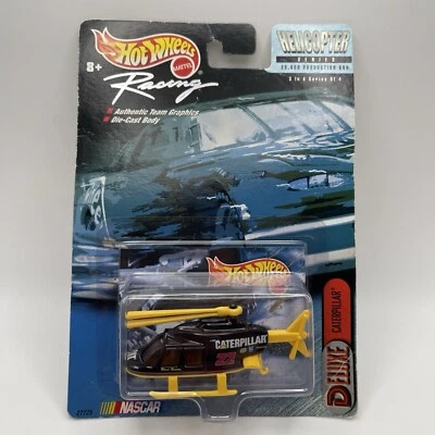 2000 Hot Wheels Racing Propper Chopper Helicopter CAT Caterpillar Black/Yellow - Image 1 of 4