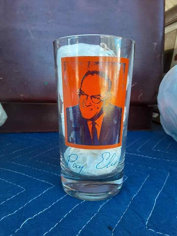 1973 Fighting Illini Ray Eliot Retirement Dinner Glass, Univ. of Illinois Cover